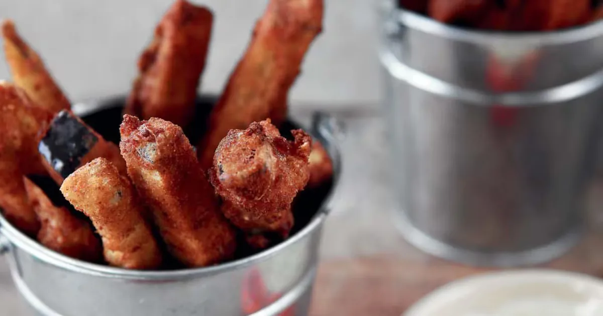 Fried eggplants