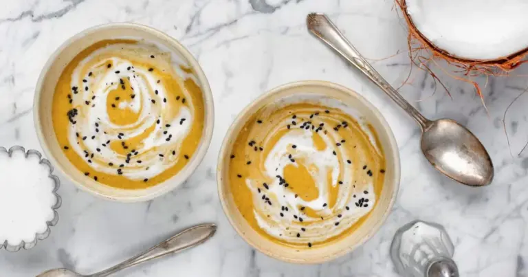Broccoli and coconut milk soup