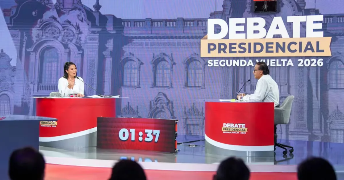 Keiko Fujimori and Roberto Sánchez's statements in their only debate before the runoff in Peru