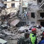 Massive Russian attack on Ukraine leaves at least nine dead and 105 injured: Kiev reports collapsed building and power outages