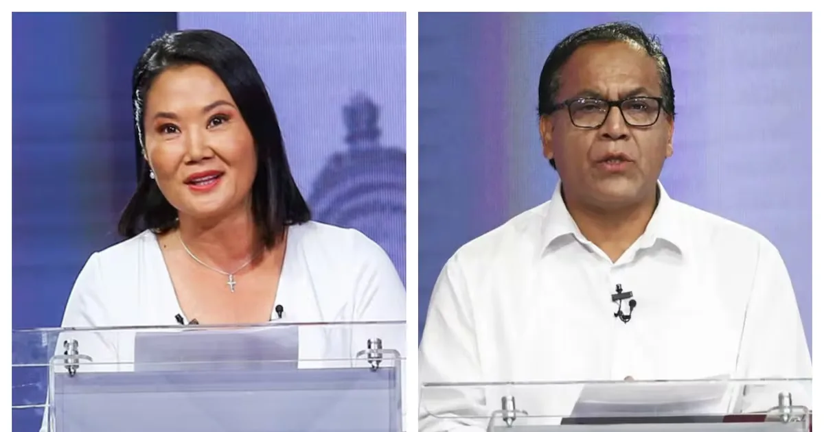 Keiko Fujimori and Roberto Sánchez star in the last presidential debate before the Peruvian runoff