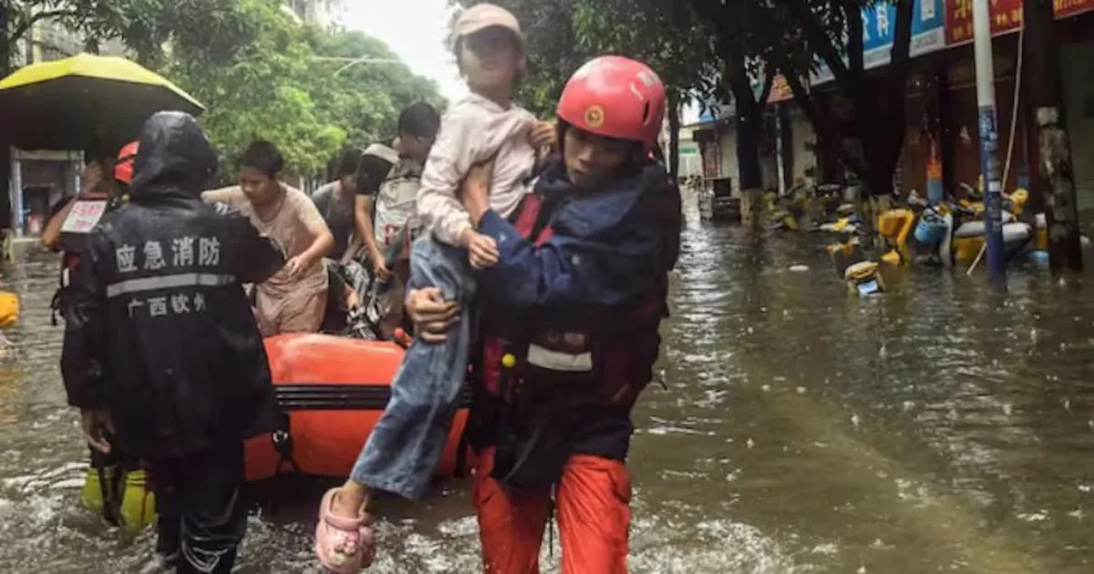 Over 340,000 people evacuated and dozens of flights canceled after Typhoon Noul's arrival in China