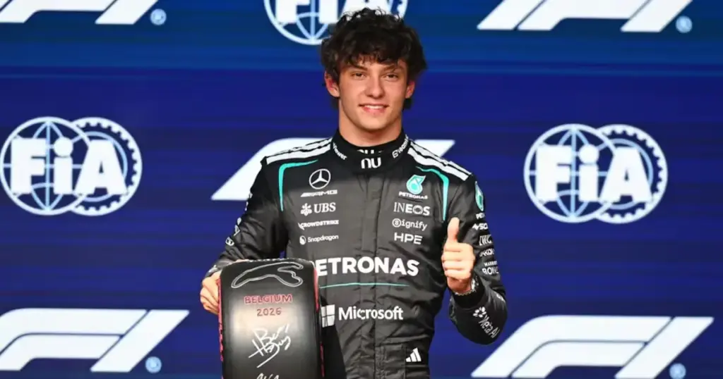 Kimi Antonelli is making a strong comeback in Formula 1 and secures pole position for the Belgian GP