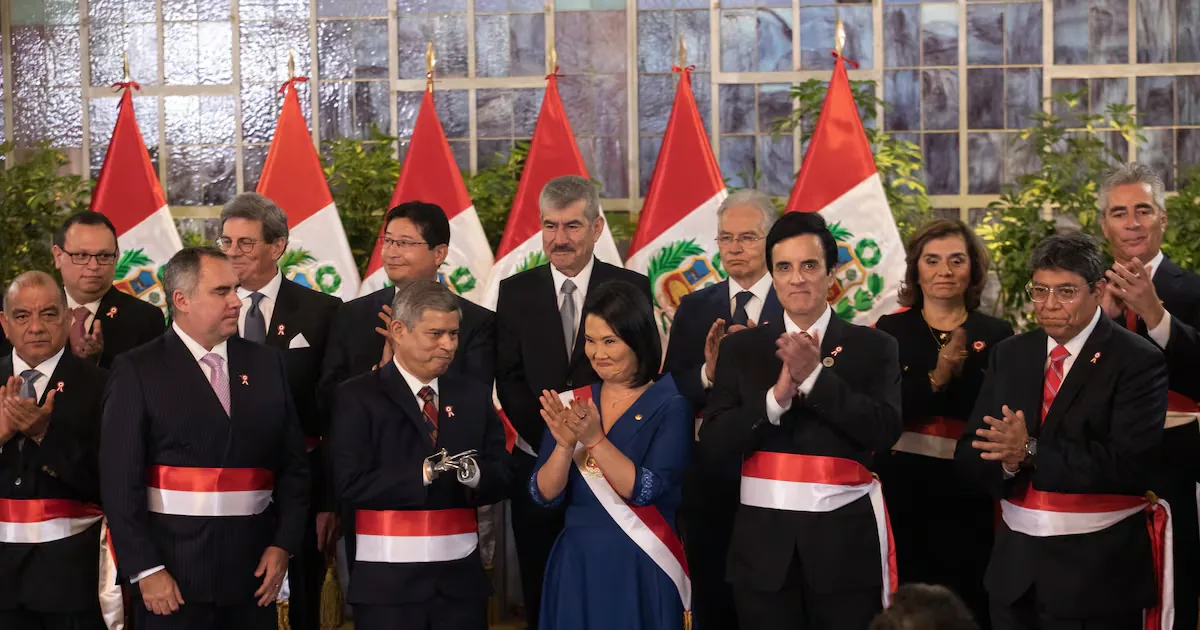 Keiko Fujimori forms a new government with 15 ministers under investigation and with records for various crimes