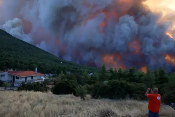 Greece: More than 11,100 hectares have been affected by fires northwest of Athens
