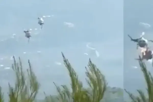 Air accident in Greece: two helicopters collide during forest fire fighting