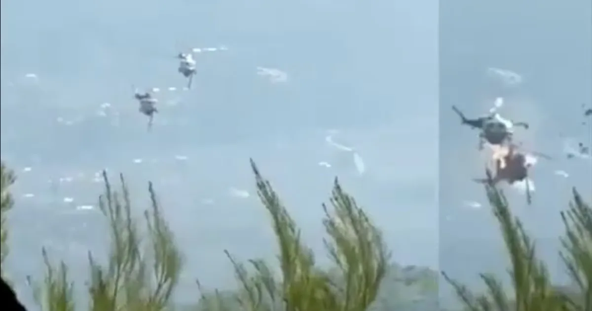 Air accident in Greece: two helicopters collide during forest fire fighting