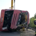 At least 12 dead and 10 seriously injured after bus overturn with Polish pilgrims in Hungary