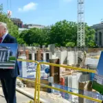 The Chief Justice of the U.S. Supreme Court authorizes the continuation of the White House ballroom works