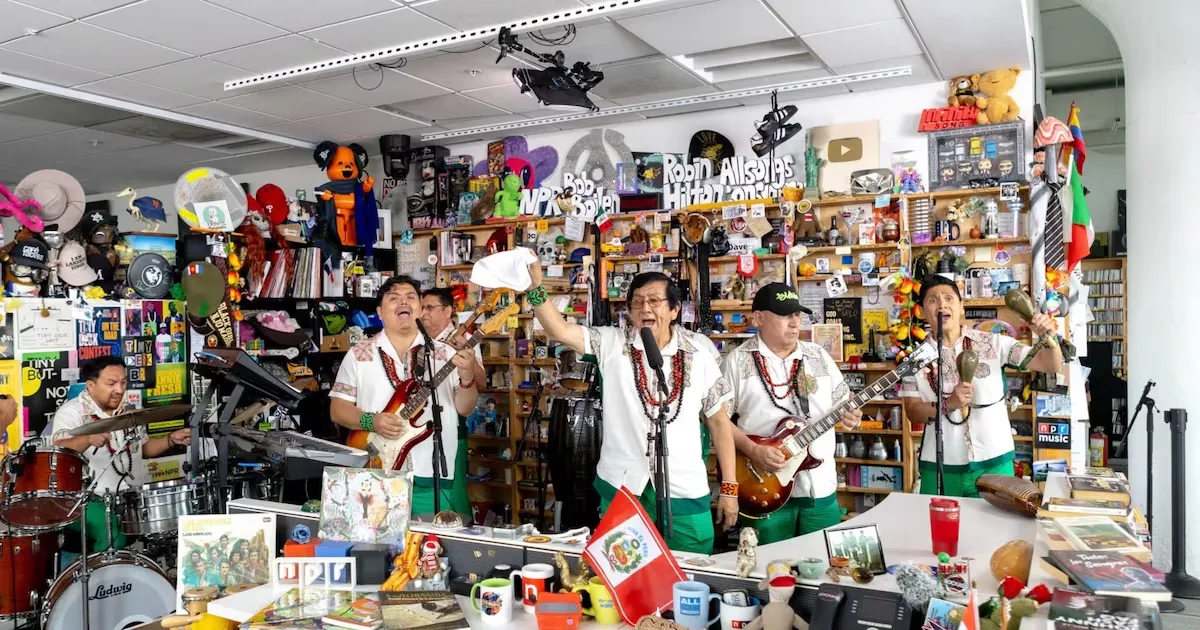 Los Mirlos arrive at the Tiny Desk with the Amazonian cumbia of Peru