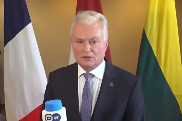 President of Lithuania confirms drone shot down in its airspace by NATO fighters and points to possible Russian origin